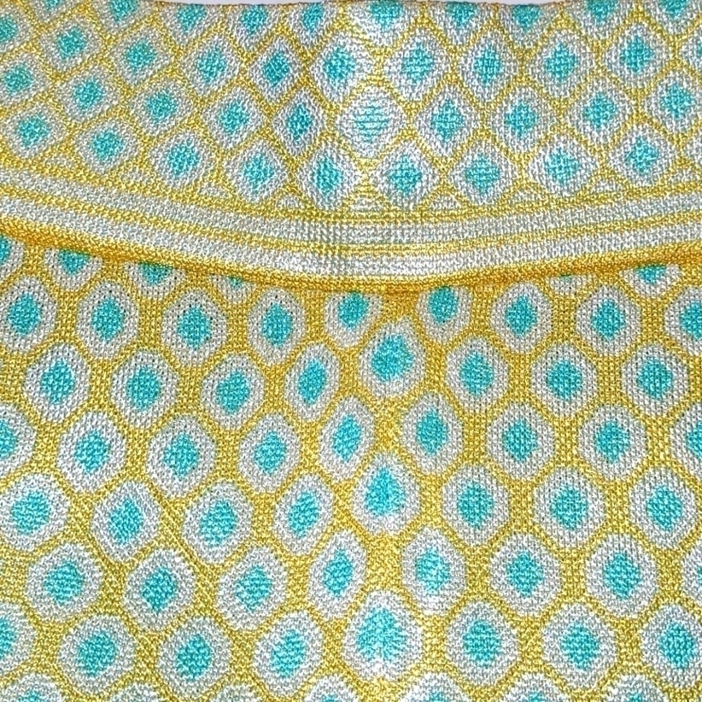 ZARA DIAMOND JACQUARD KNIT PANTS SIZE M - Picture 11 of 16